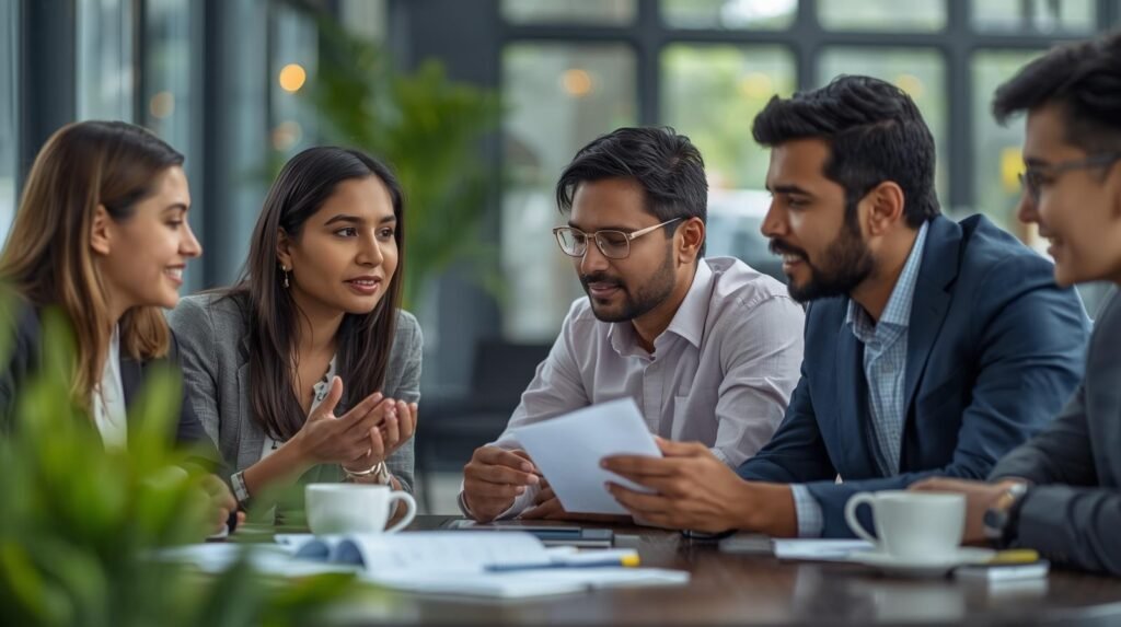 why choose us team vyaparlaunchpad meeting with potential indian entrepreneur (real looking image in 600 480 pixels) 1 why choose us team vyaparlaunchpad meeting with potential indian entrepreneur (real looking image in 600 480 pixels) 1